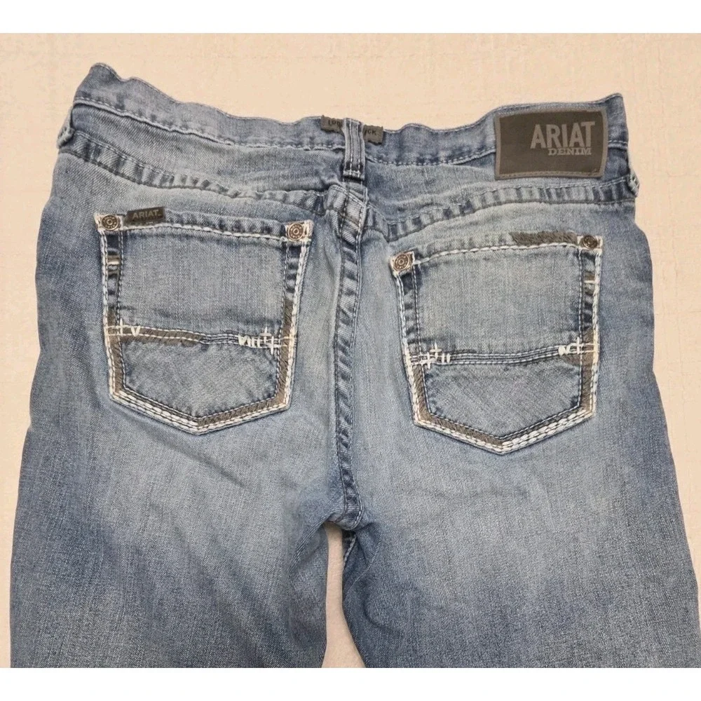 Ariat M2 Traditional Relaxed Boot Cut Denim Jean Mens 34x32 Blue western